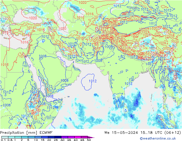 降水 ECMWF 星期三 15.05.2024 18 UTC