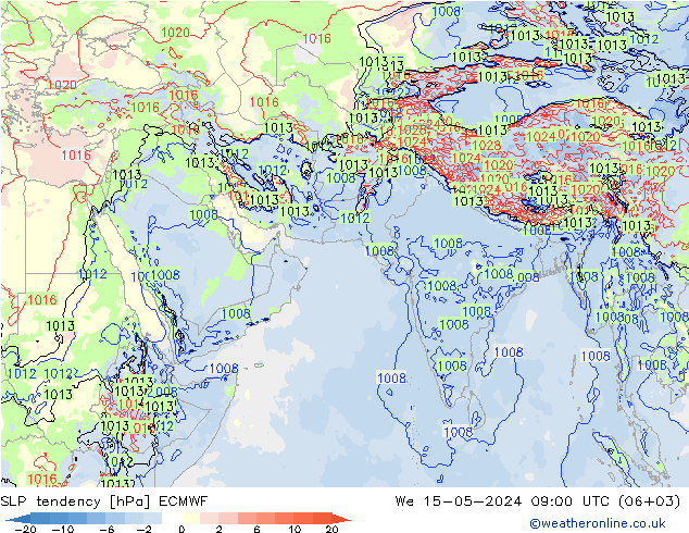 变压 ECMWF 星期三 15.05.2024 09 UTC