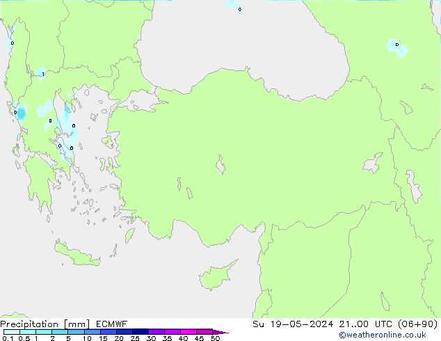 Yağış ECMWF Paz 19.05.2024 00 UTC