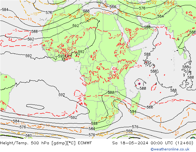 Z500/Rain (+SLP)/Z850 ECMWF  18.05.2024 00 UTC