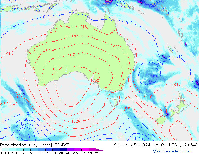 Z500/Rain (+SLP)/Z850 ECMWF Ne 19.05.2024 00 UTC