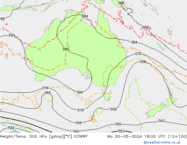 Z500/Rain (+SLP)/Z850 ECMWF Seg 20.05.2024 18 UTC