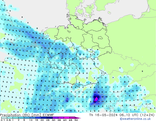 Z500/Rain (+SLP)/Z850 ECMWF  16.05.2024 12 UTC