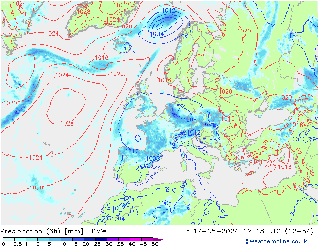 Z500/Rain (+SLP)/Z850 ECMWF пт 17.05.2024 18 UTC