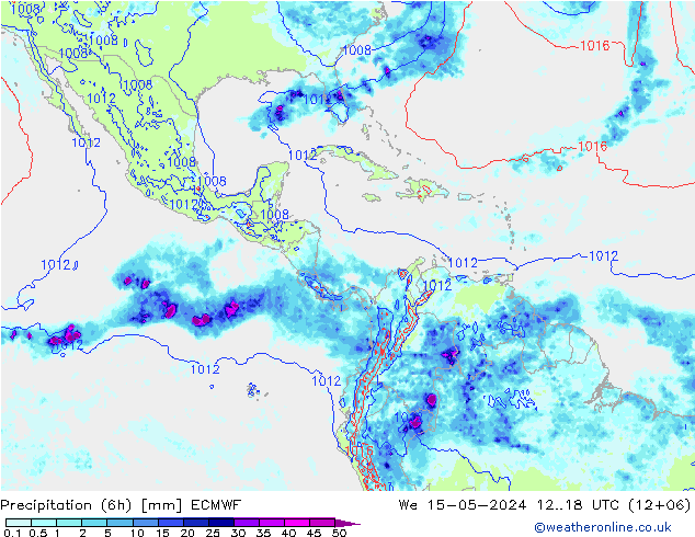 Z500/Rain (+SLP)/Z850 ECMWF St 15.05.2024 18 UTC