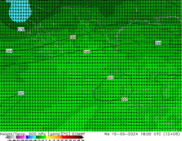 Z500/Rain (+SLP)/Z850 ECMWF Qua 15.05.2024 18 UTC