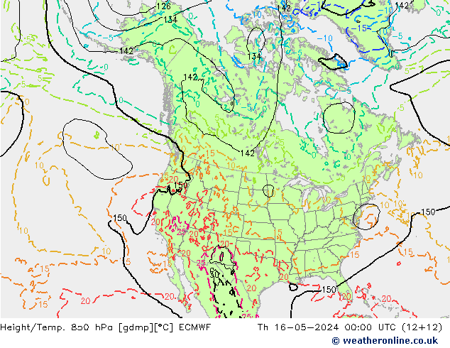 Z500/Rain (+SLP)/Z850 ECMWF Qui 16.05.2024 00 UTC