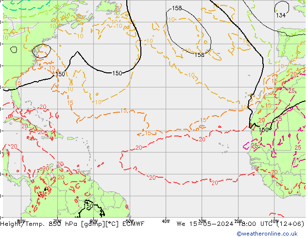 Z500/Rain (+SLP)/Z850 ECMWF We 15.05.2024 18 UTC