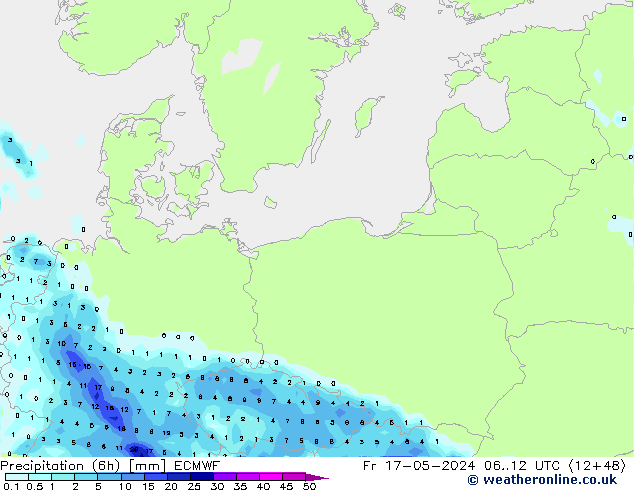 Z500/Rain (+SLP)/Z850 ECMWF ven 17.05.2024 12 UTC