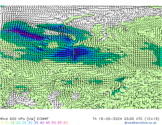 Rüzgar 900 hPa ECMWF Per 16.05.2024 03 UTC