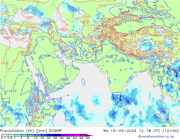 Z500/Rain (+SLP)/Z850 ECMWF 星期三 15.05.2024 18 UTC