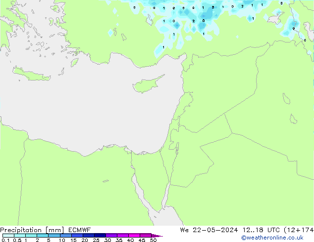 Yağış ECMWF Çar 22.05.2024 18 UTC
