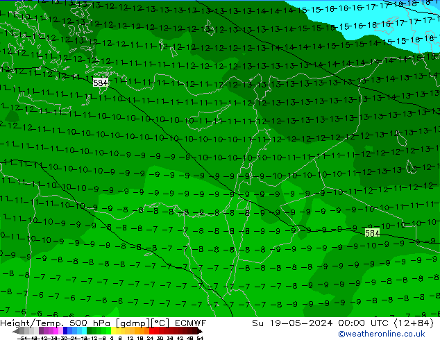 Z500/Regen(+SLP)/Z850 ECMWF zo 19.05.2024 00 UTC