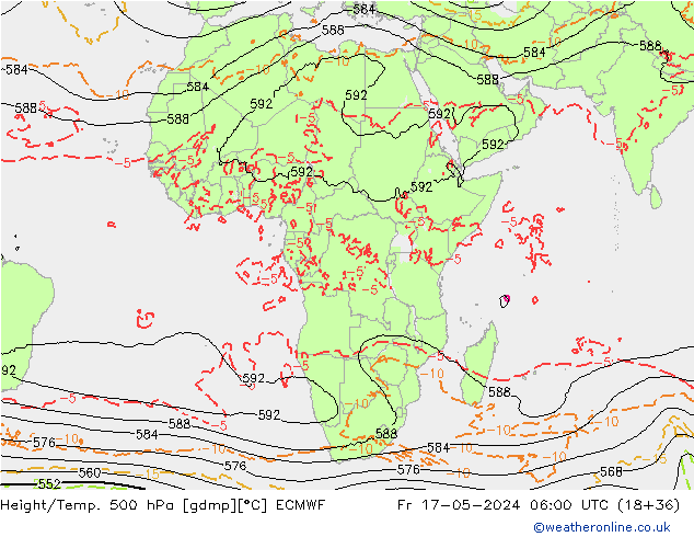 Z500/Rain (+SLP)/Z850 ECMWF  17.05.2024 06 UTC