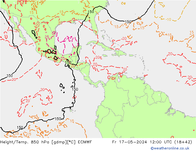 Z500/Rain (+SLP)/Z850 ECMWF Sex 17.05.2024 12 UTC