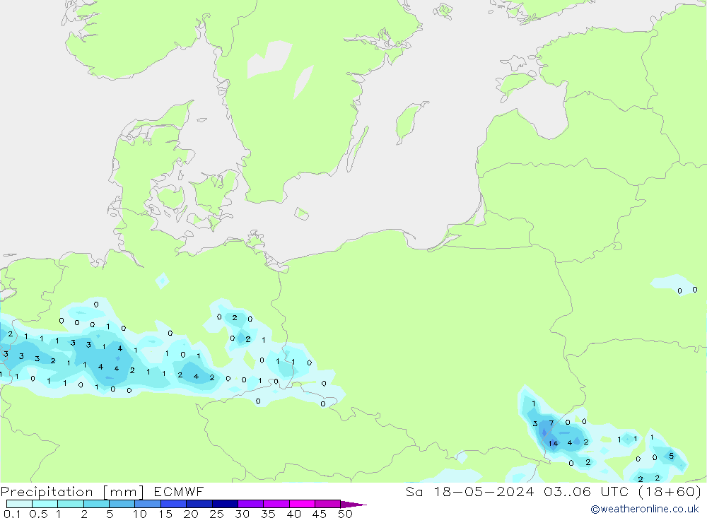 Yağış ECMWF Cts 18.05.2024 06 UTC