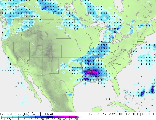 Z500/Rain (+SLP)/Z850 ECMWF пт 17.05.2024 12 UTC