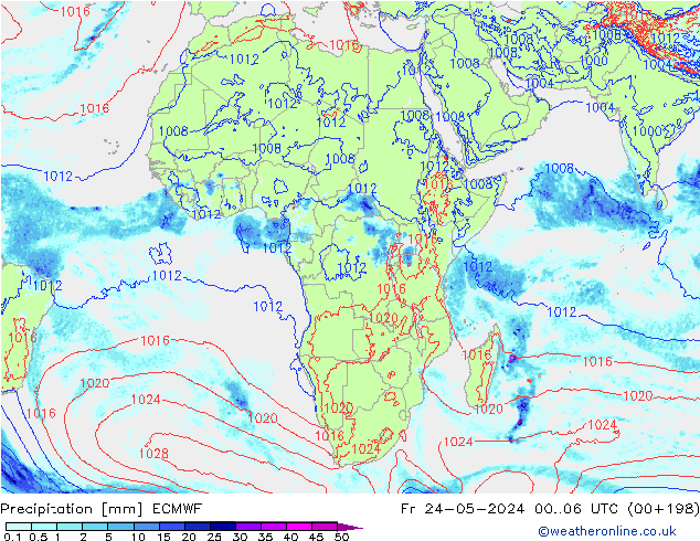 precipitação ECMWF Sex 24.05.2024 06 UTC