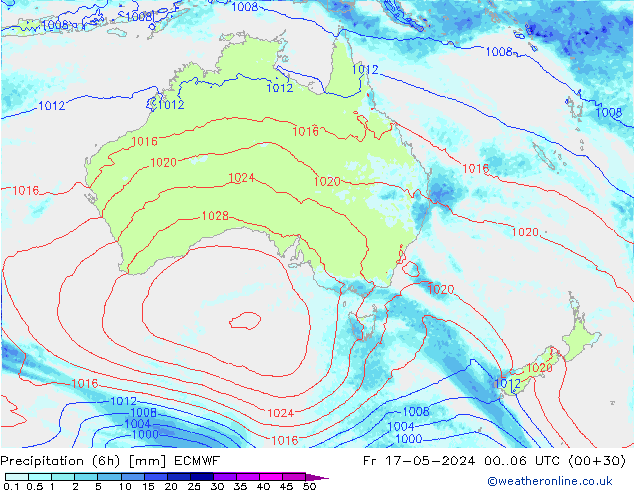 Z500/Rain (+SLP)/Z850 ECMWF vie 17.05.2024 06 UTC