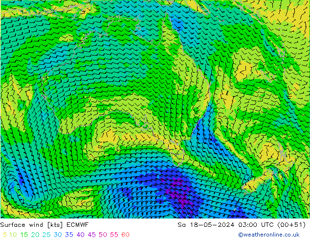  10 m ECMWF  18.05.2024 03 UTC