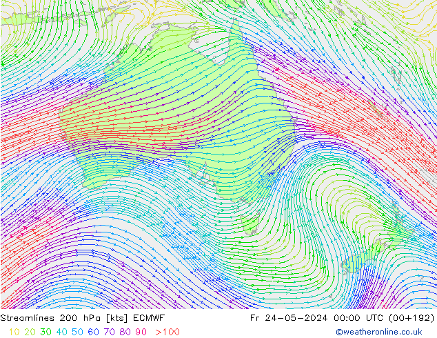  200 hPa ECMWF  24.05.2024 00 UTC