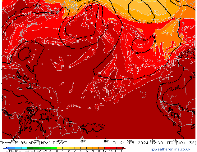 Theta-W 850hPa ECMWF Ter 21.05.2024 12 UTC