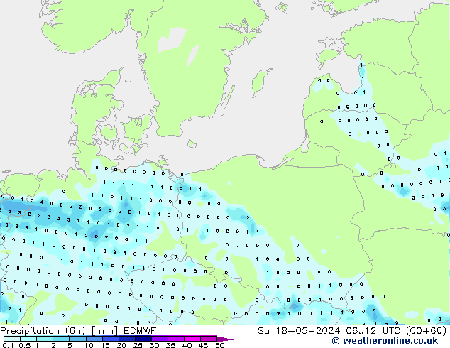 Z500/Rain (+SLP)/Z850 ECMWF Sáb 18.05.2024 12 UTC