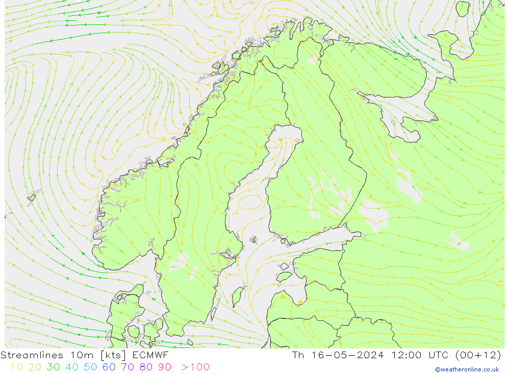 Rüzgar 10m ECMWF Per 16.05.2024 12 UTC