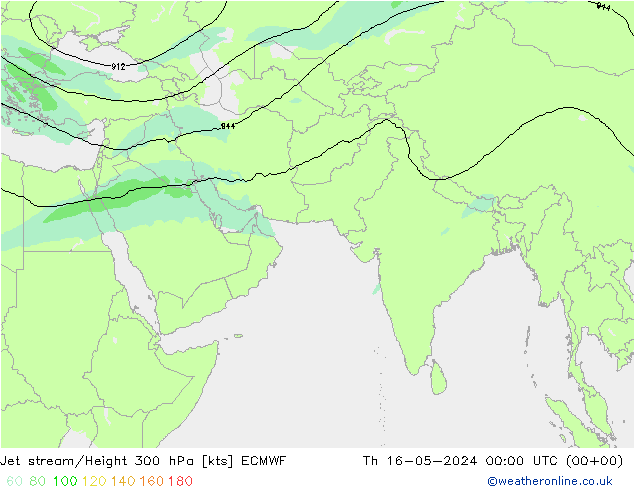 Jet Akımları ECMWF Per 16.05.2024 00 UTC