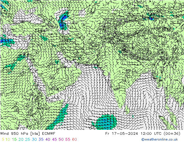 Prec 6h/Wind 10m/950 ECMWF Fr 17.05.2024 12 UTC