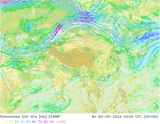  500 hPa ECMWF  20.05.2024 00 UTC