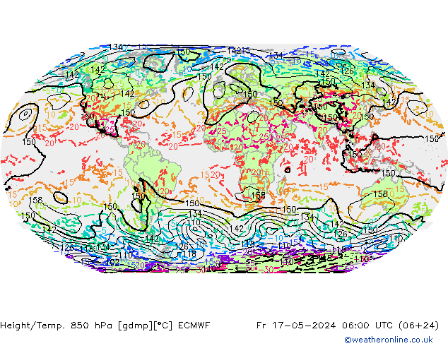 Z500/Rain (+SLP)/Z850 ECMWF Fr 17.05.2024 06 UTC