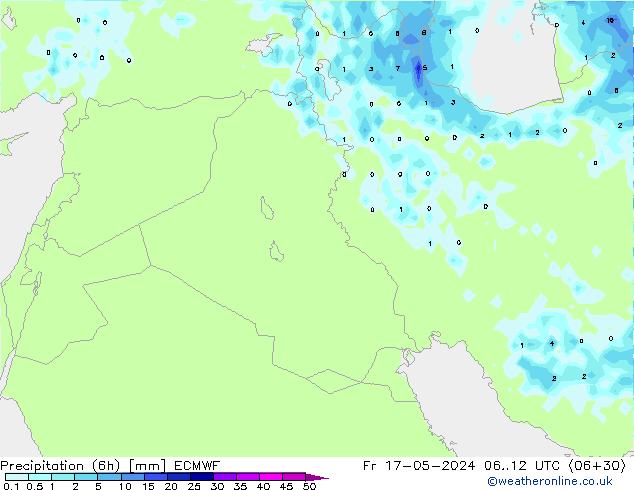 Z500/Yağmur (+YB)/Z850 ECMWF Cu 17.05.2024 12 UTC