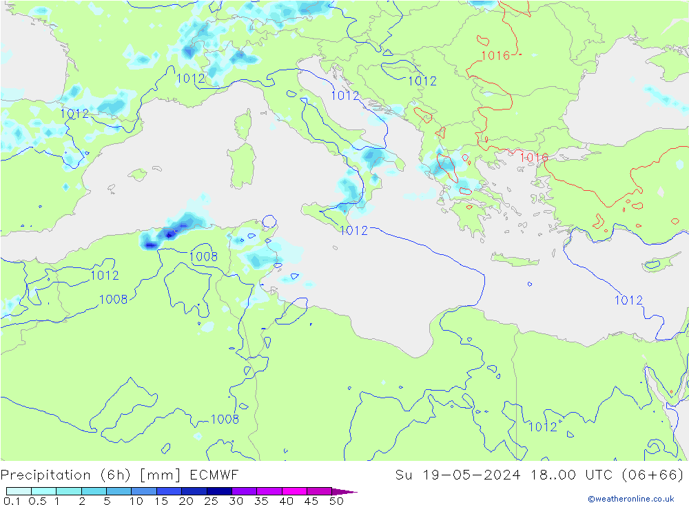 Z500/Regen(+SLP)/Z850 ECMWF zo 19.05.2024 00 UTC