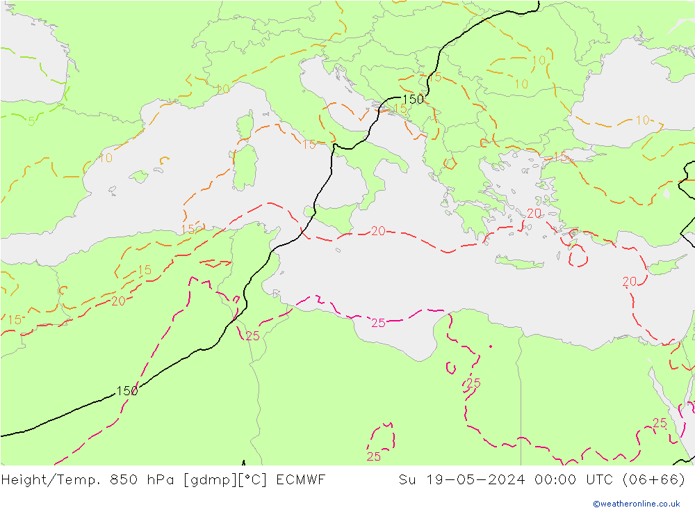 Z500/Regen(+SLP)/Z850 ECMWF zo 19.05.2024 00 UTC