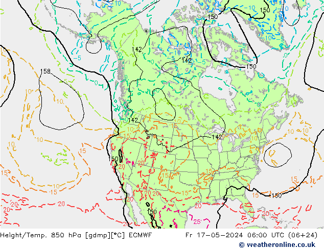 Z500/Rain (+SLP)/Z850 ECMWF 星期五 17.05.2024 06 UTC