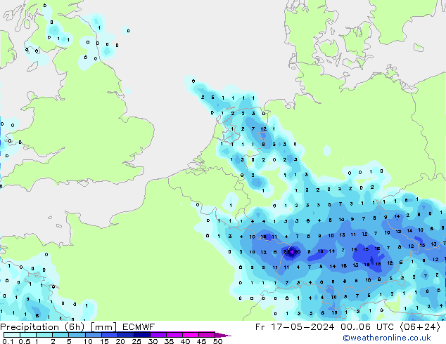 Z500/Rain (+SLP)/Z850 ECMWF  17.05.2024 06 UTC