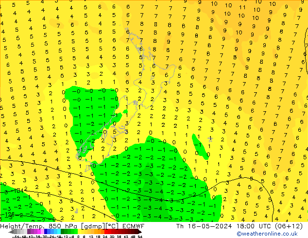 Z500/Rain (+SLP)/Z850 ECMWF  16.05.2024 18 UTC