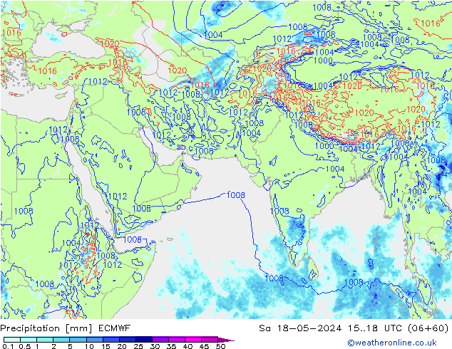Neerslag ECMWF za 18.05.2024 18 UTC