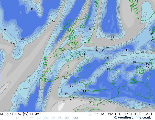 300 hPa Nispi Nem ECMWF Cu 17.05.2024 12 UTC