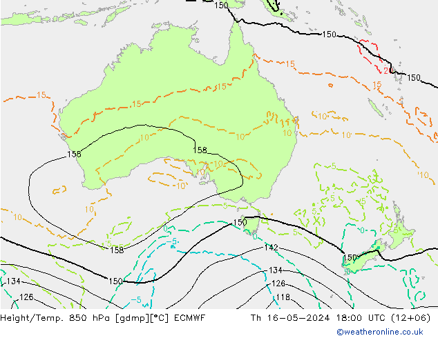Z500/Rain (+SLP)/Z850 ECMWF  16.05.2024 18 UTC