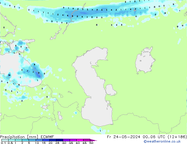 Precipitazione ECMWF ven 24.05.2024 06 UTC