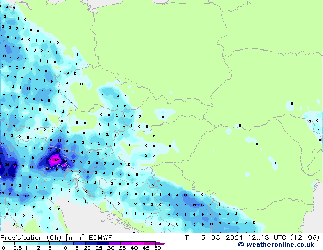 Z500/Rain (+SLP)/Z850 ECMWF чт 16.05.2024 18 UTC