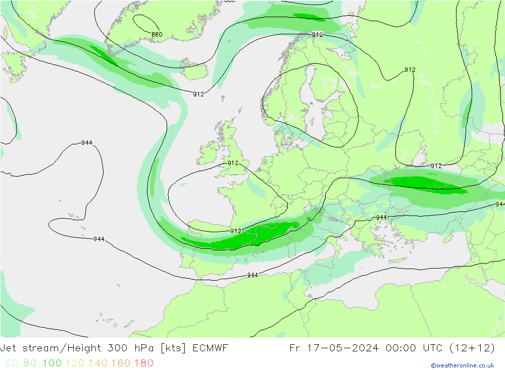Polarjet ECMWF Fr 17.05.2024 00 UTC