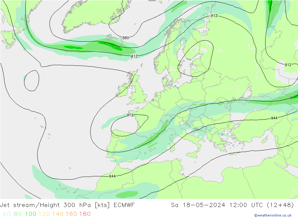 Jet Akımları ECMWF Cts 18.05.2024 12 UTC