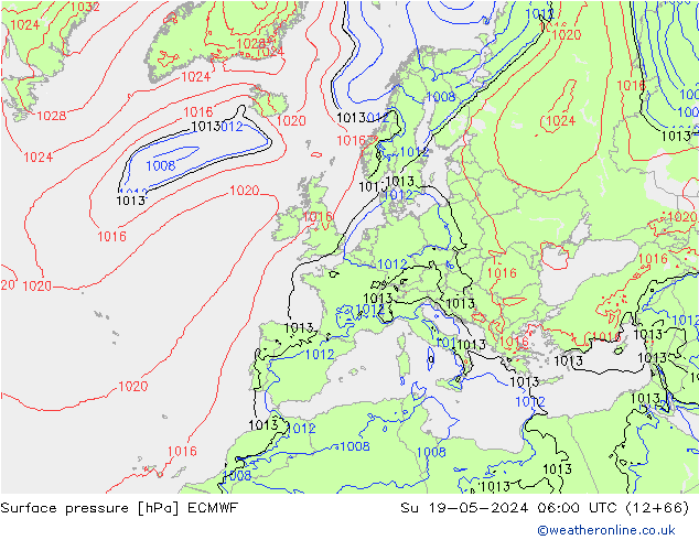 ciśnienie ECMWF nie. 19.05.2024 06 UTC