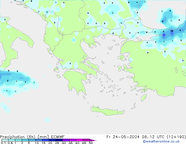 Z500/Rain (+SLP)/Z850 ECMWF Sex 24.05.2024 12 UTC