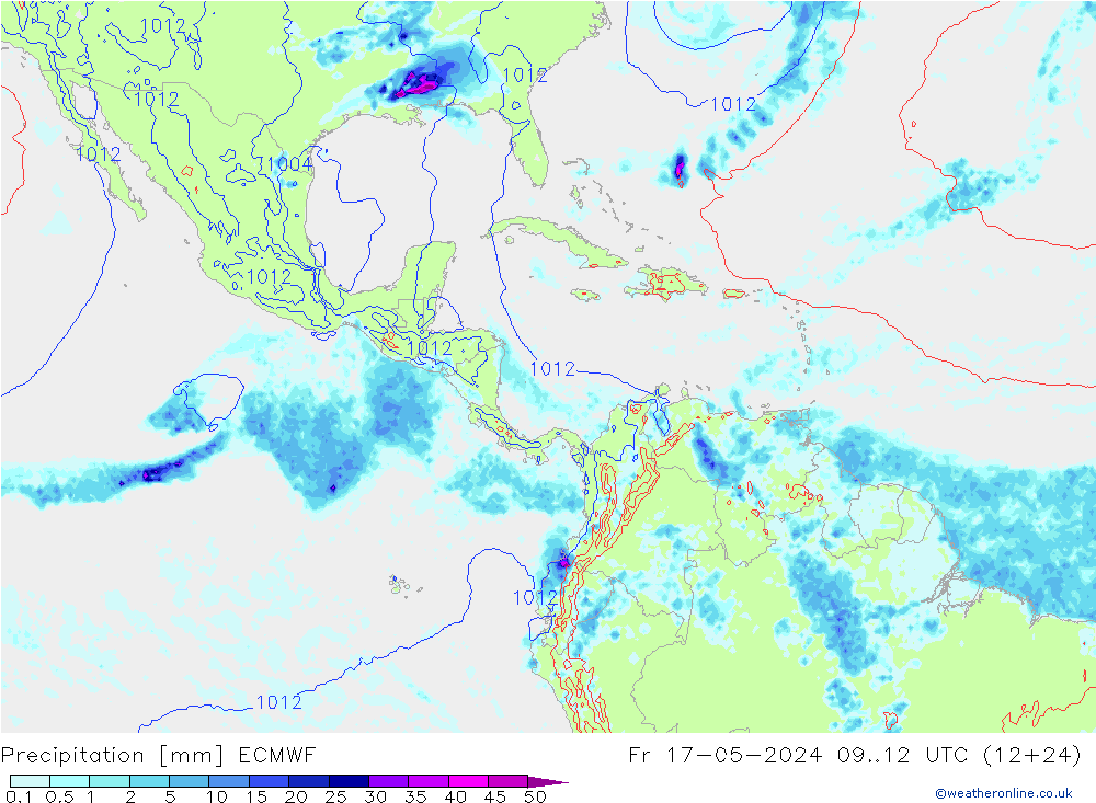 Yağış ECMWF Cu 17.05.2024 12 UTC