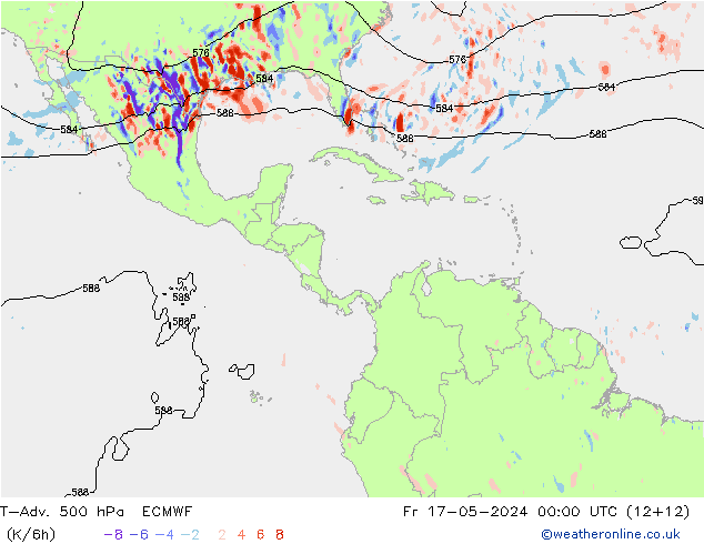 T-Adv. 500 hPa ECMWF vie 17.05.2024 00 UTC