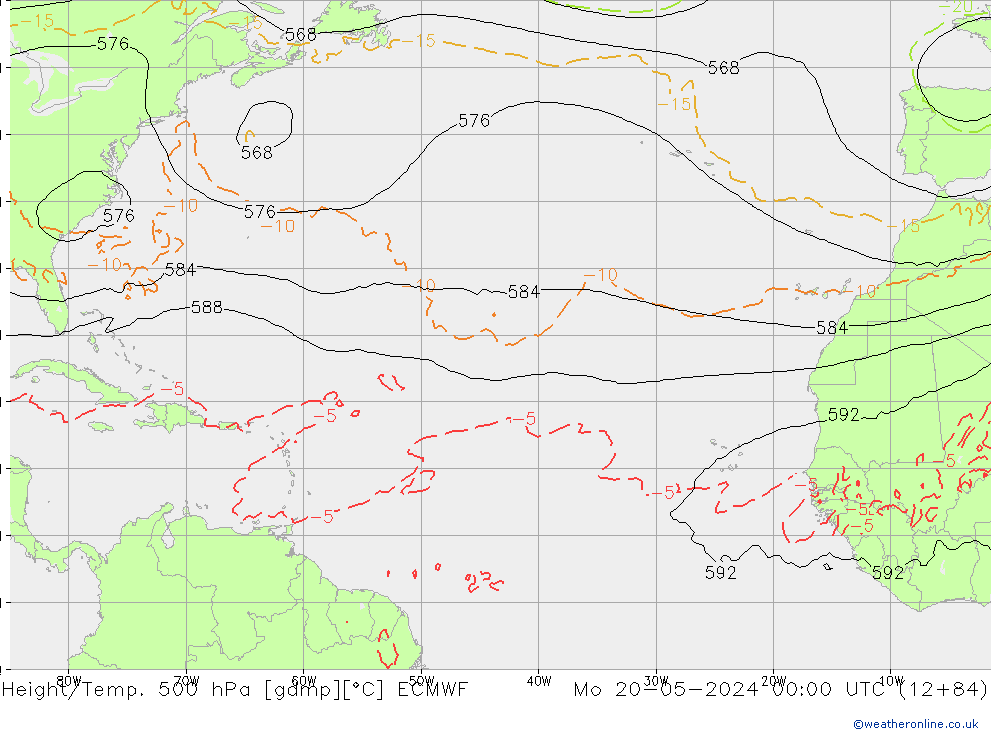 Z500/Regen(+SLP)/Z850 ECMWF ma 20.05.2024 00 UTC